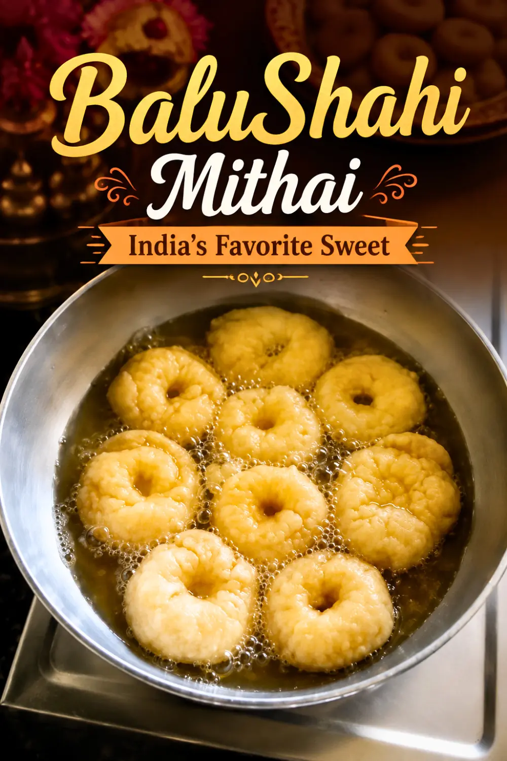 Pin for Halwai Style Balushahi Recipe - How To Make Perfect Balushahi Mithai