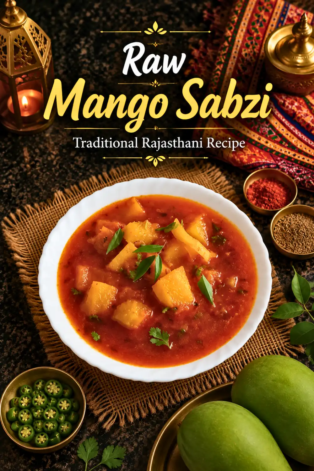 Pin for Rajasthani Keri ki Launji (Sweet and Sour Raw Mango Chutney)
