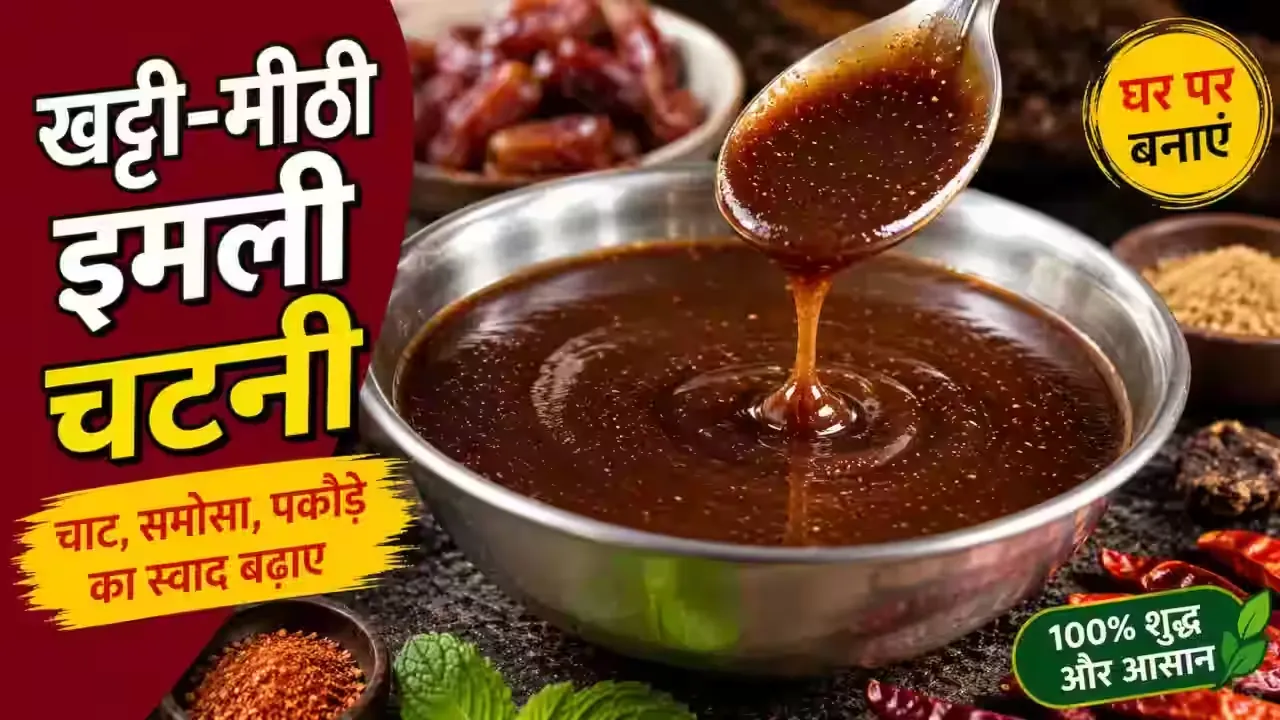 Halwai-Style Thick Imli Chutney | Sweet & Tangy Tamarind Chutney for Chaat & Samosa