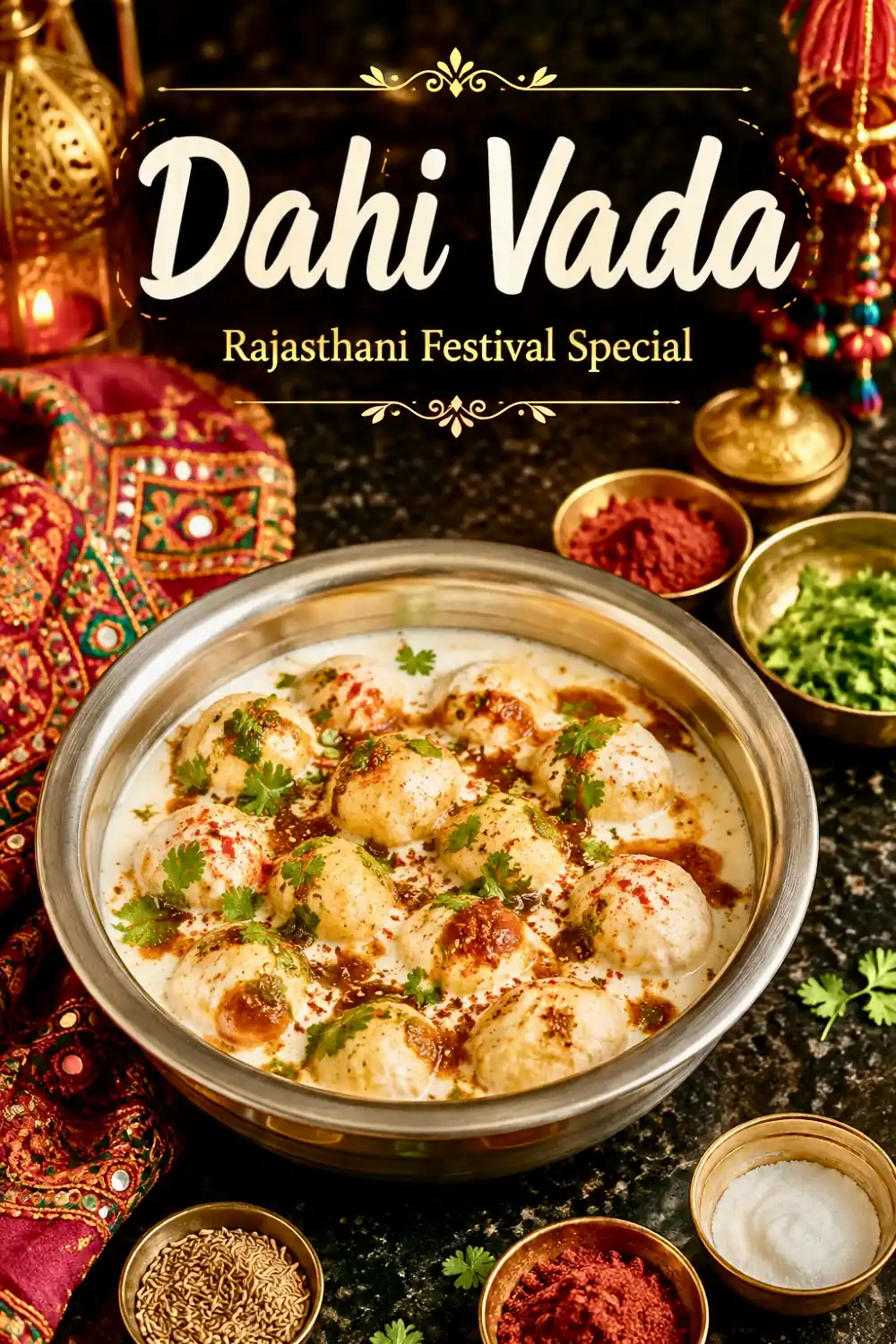 Pin for Soft & Spongy Dahi Bhalla Recipe | Easy Wedding-Style Dahi Vada at Home