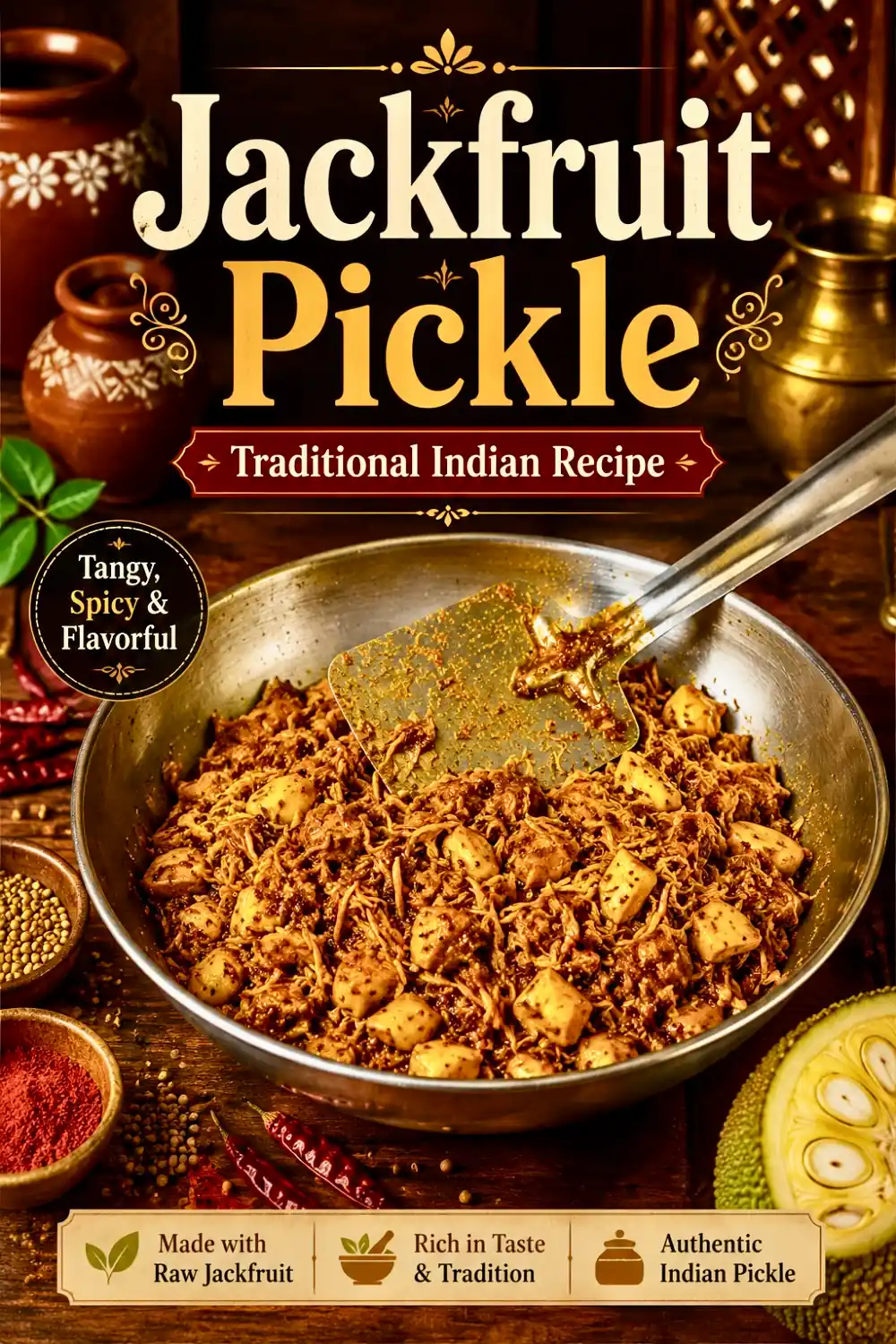 Pin for Instant Sweet & Sour Jackfruit Pickle | Kathal Ka Khatta-Meetha Achar
