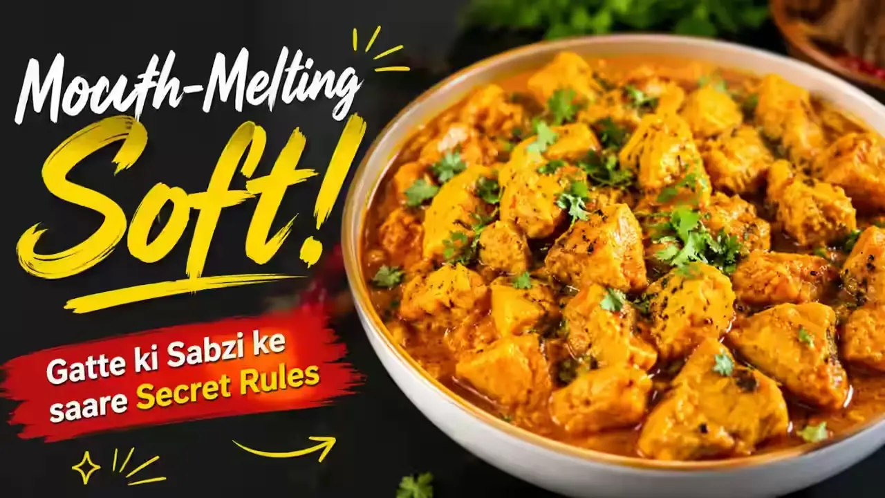 Rajasthani Besan Gatte Ki Sabzi Recipe | Soft & Authentic Gatte Curry